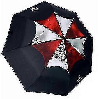 Compact Folding Umbrella for Resident Evil Fans: 43" Bow, UV50+, Manual Open, An