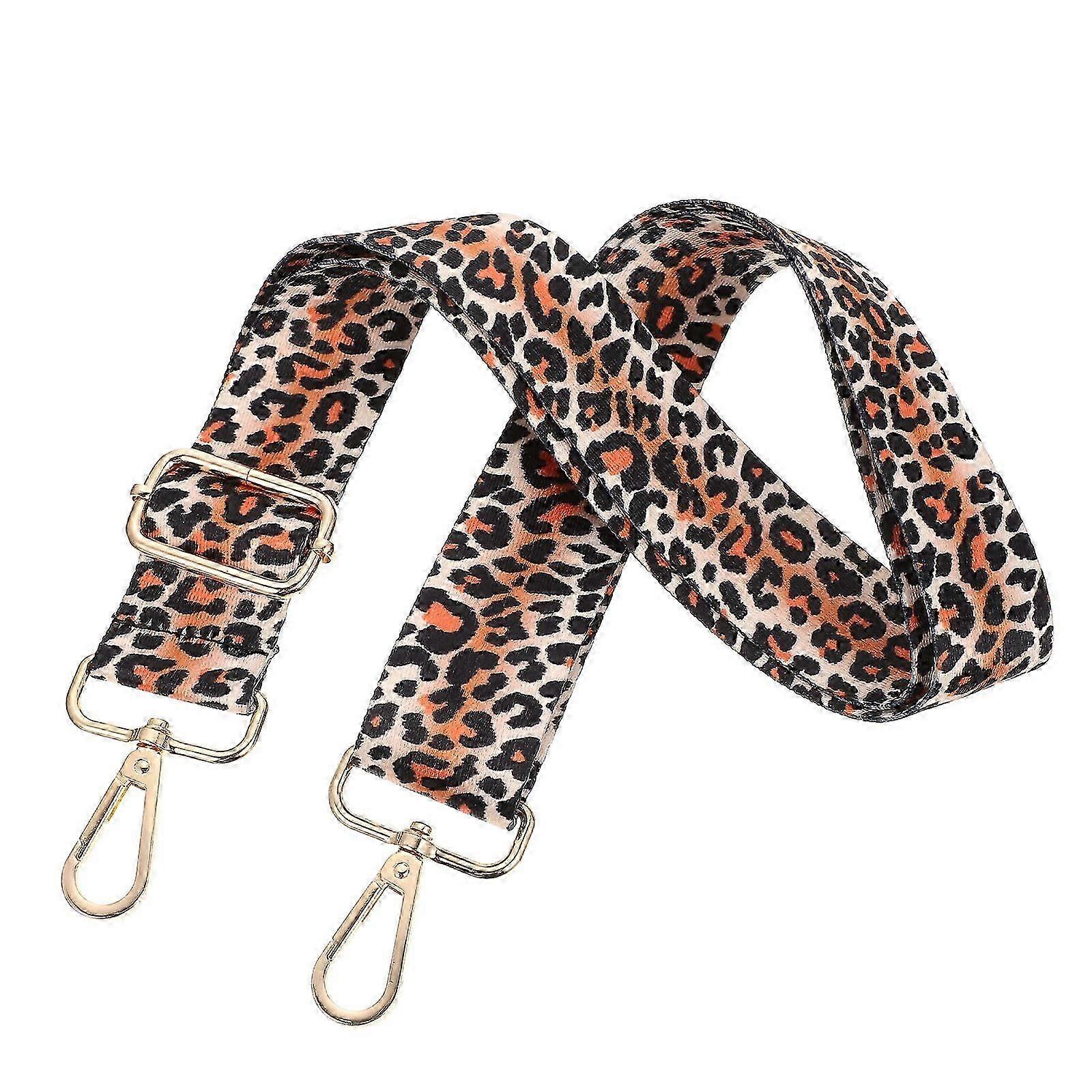 Bag Shoulder Strap Adjustable Leopard Prints Nylon for Decoration
