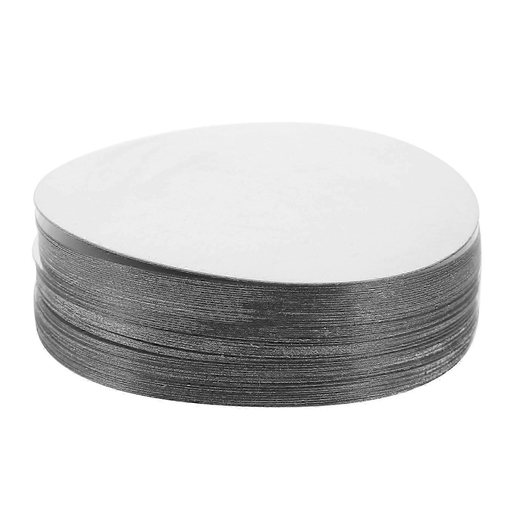 100Pcs 3Inch Silver Wine Pourer Disk Drip-Proof Wine Pouring Disk