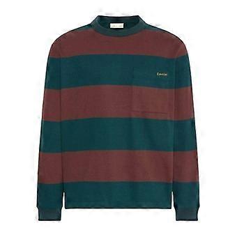 Camiseta de manga larga de corte relajado con rayas vaqueras para hombre de Calvin Klein