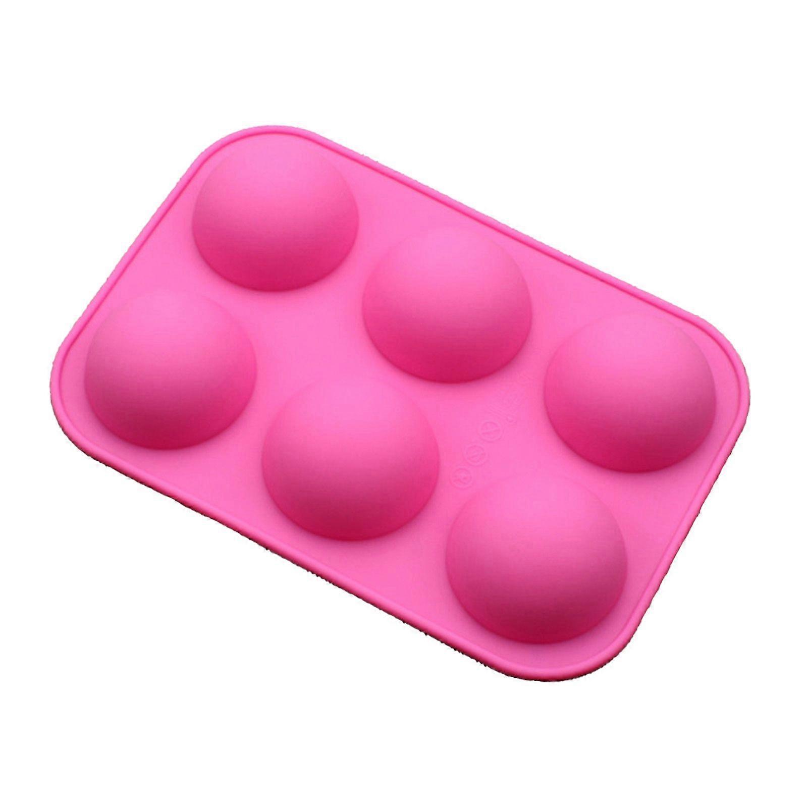 Solid Color Silicone Half Sphere Shape Cake Muffin Dessert DIY Baking Mold Tool KAESI