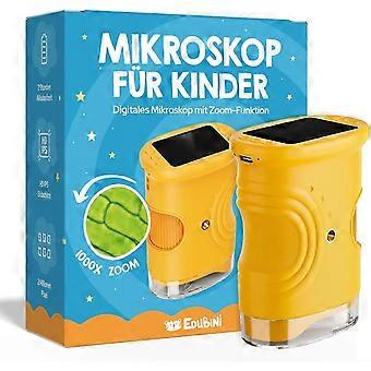 Digitales Mikroskop für Kinder [1000-fache Vergrößerung] - Tragbares Taschenmikroskop für Garten, Wald & Experimente - Kindermikroskop