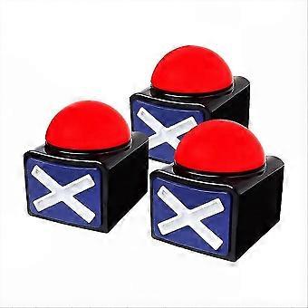 3 Pcs Game Answer Buzzers with Light and Alarm Sound, Trivia Quiz Game Show Play Buttons for Parties