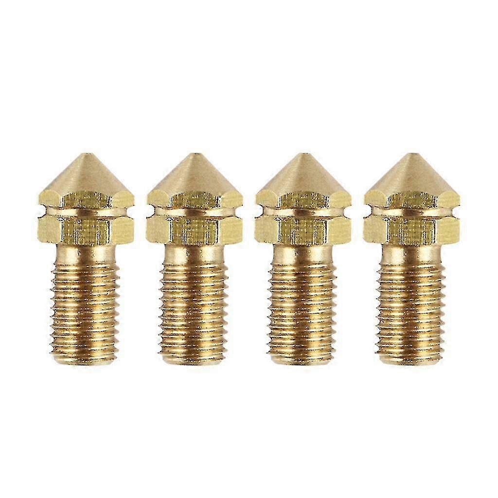 Compatible for Ultimaker 3 0.4mm Brass 3D Printer Nozzle Replacement 4pcs