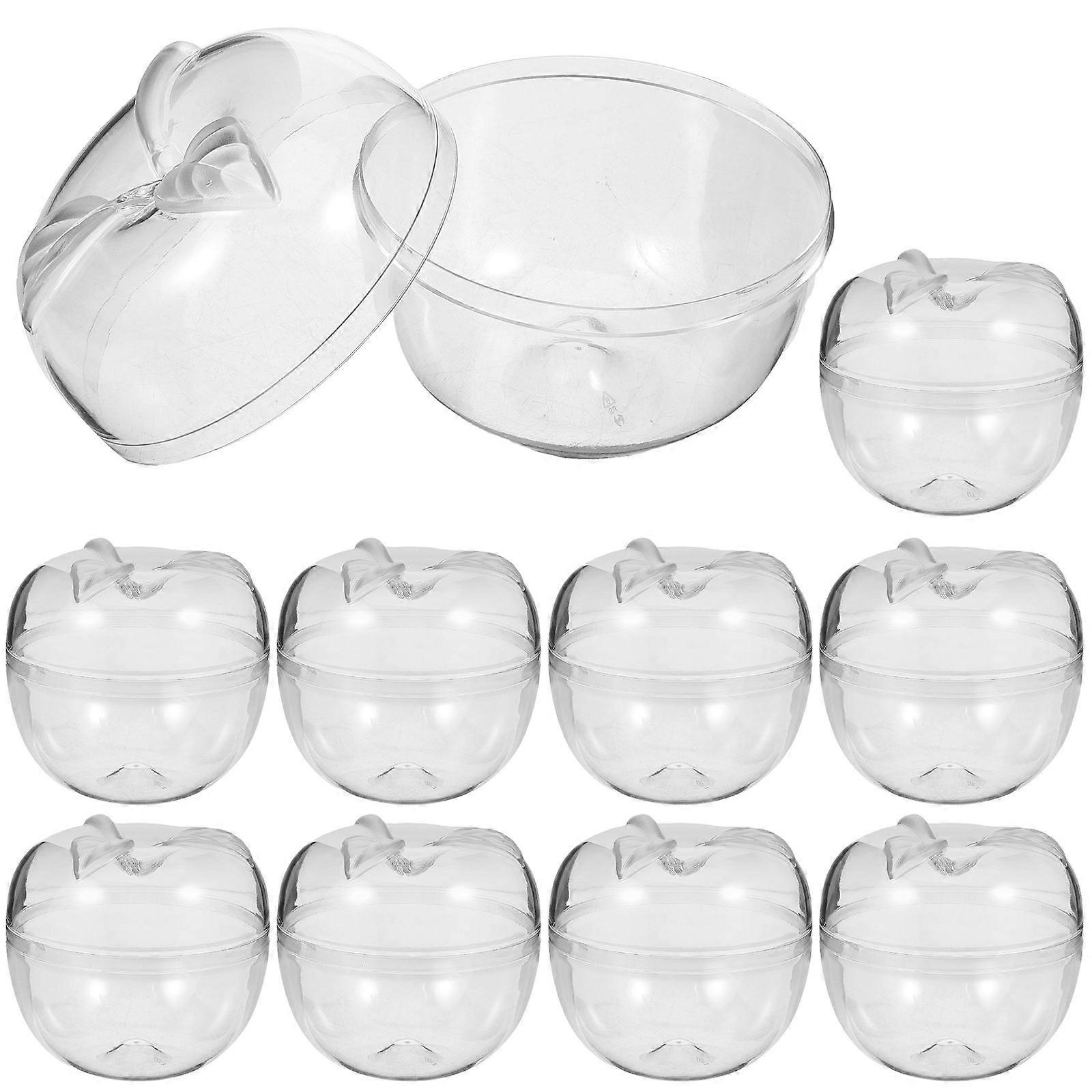 10pcs Apple Shape Storage Containers Candy Storage Boxes Filled Storage Boxes