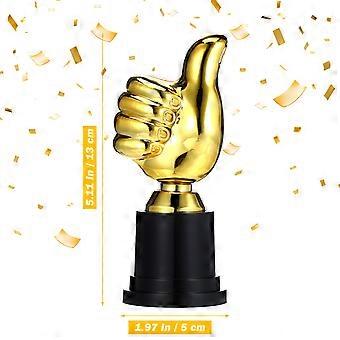 6Pcs Thumb Shaped Competition Trophy Decorative Trophy Decor Kindergarten Trophy Model