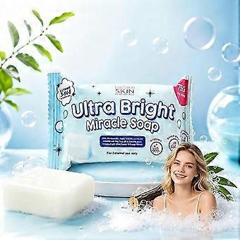 Ultra Bright Miracle Soap Bar with Niacinamide, Brightening Cleansing Soap for Sensitive Skin, Moisturizing Rejuvenating 75g Rev