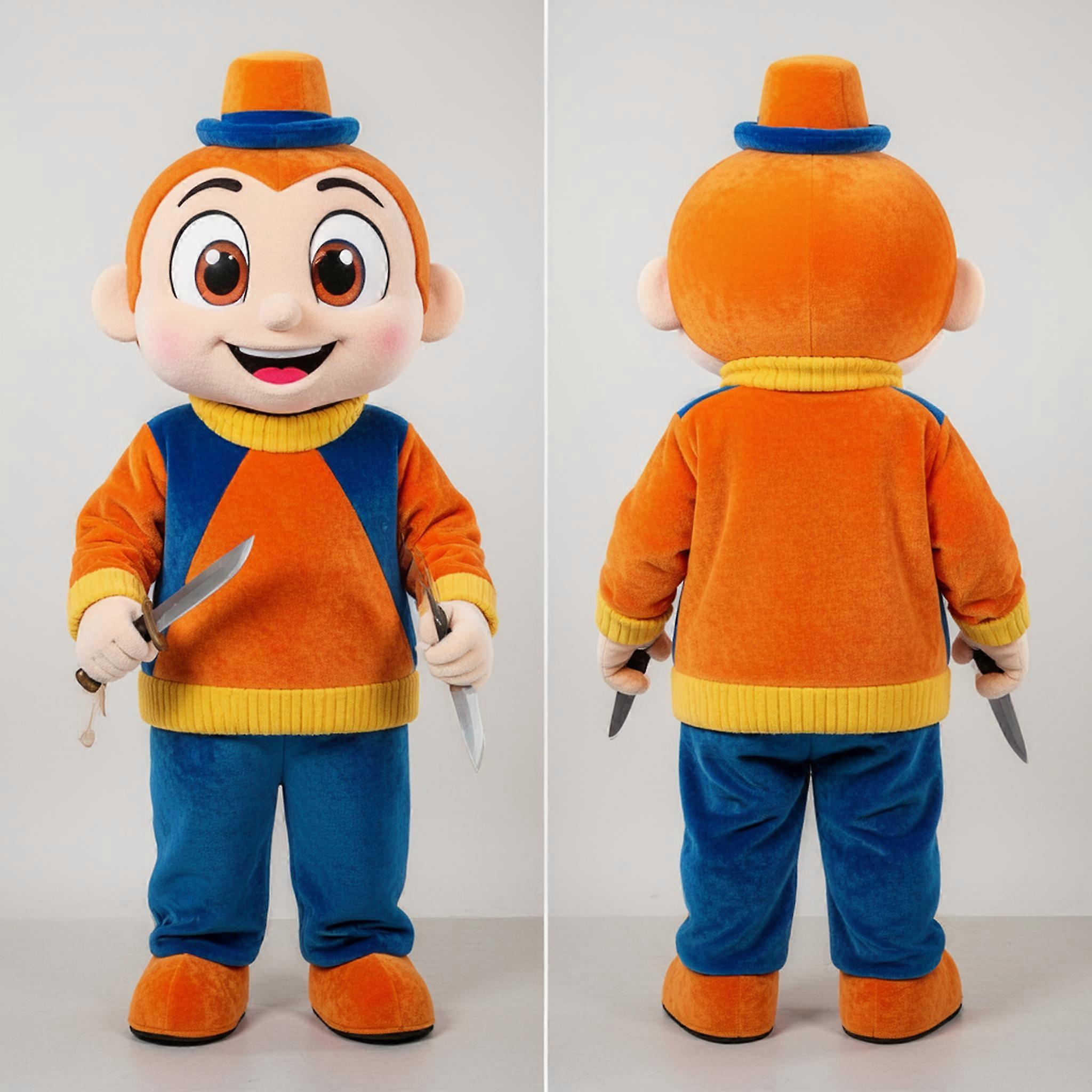 MASTICOT Crimson Broad Shouldered Knife Thrower Mascot