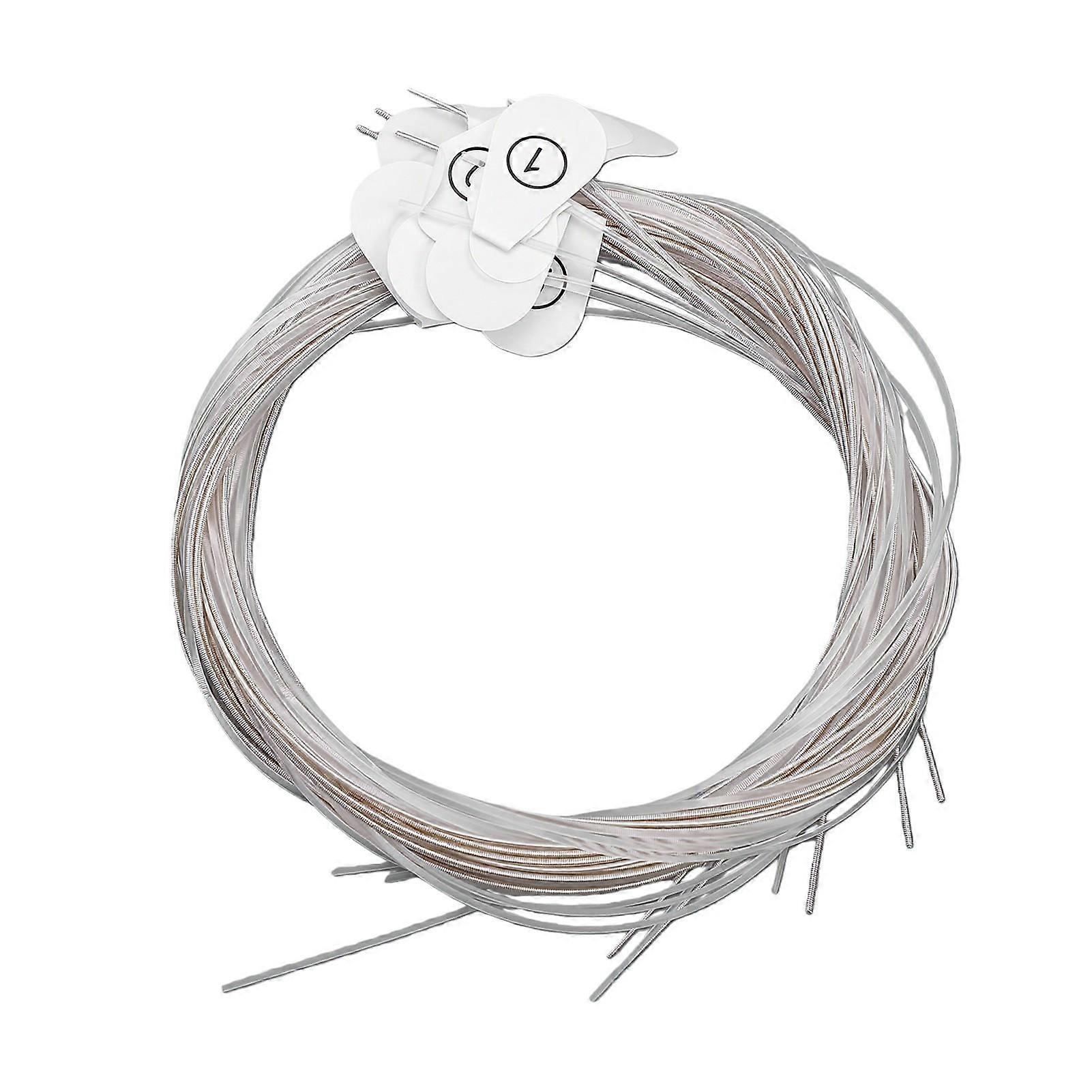Oud Strings Set 12 String Clear Nylon Silver Plated Copper Alloy Oud Strings for Performance