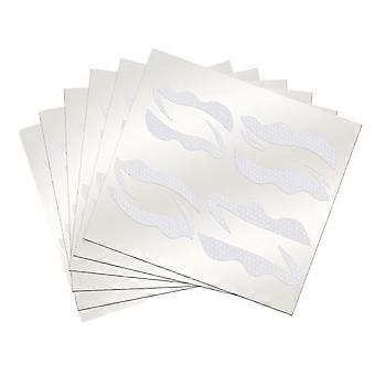 JAYSUING 6Pcs x 4 Pairs Eyeliner Template Cards Eyeliner Eyeshadow Non-woven Stencil Stickers Makeup Guide Template Tools