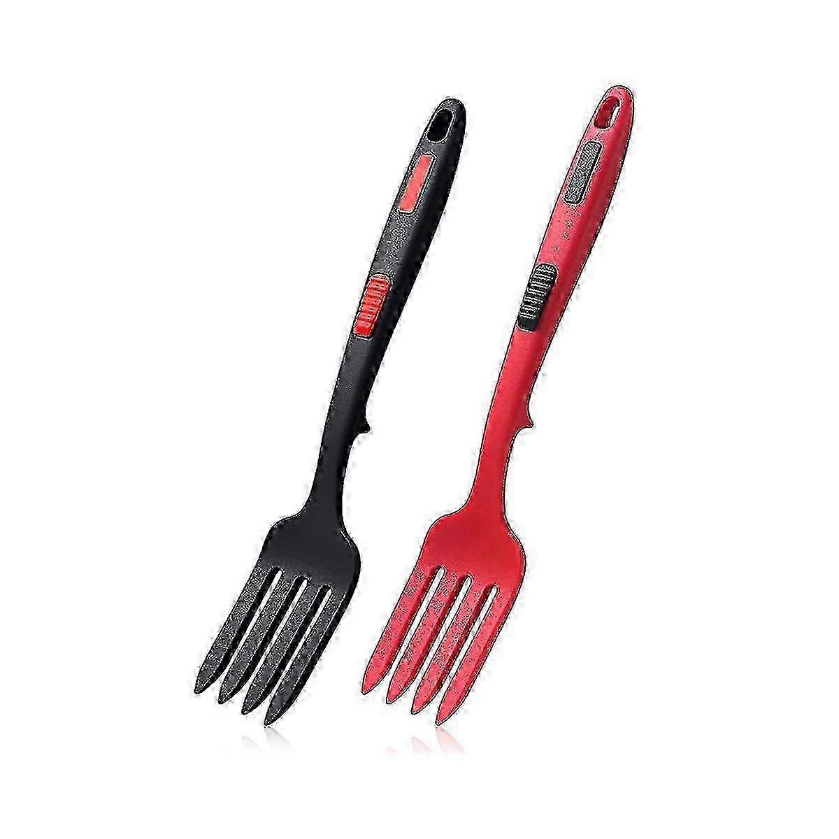 Dishwasher-Safe Flexible Silicone Cooking Fork for Kitchen Use