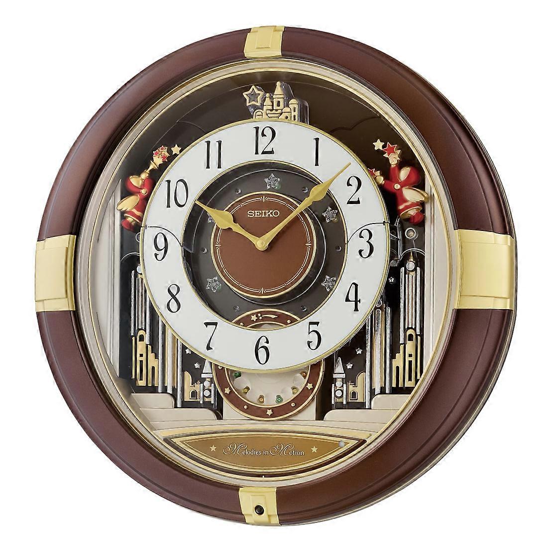 Seiko Melodies in Motion Wall Clock - Rotating Pendulum - QXM613B