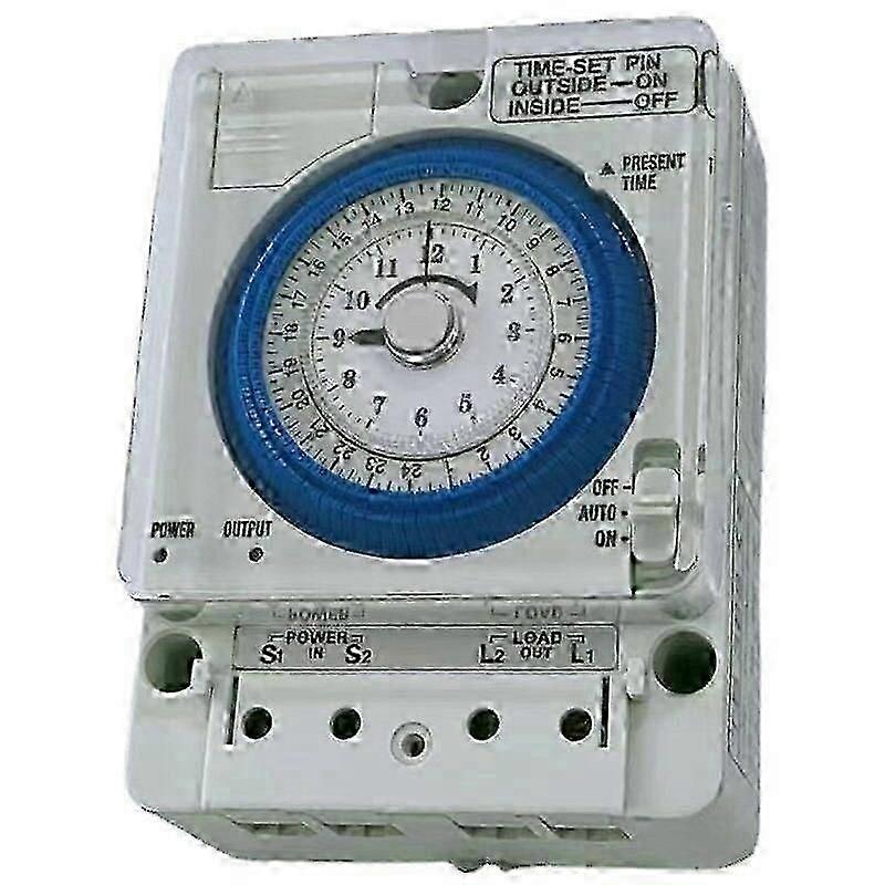 Low Power Consumption Mechanical Timer Switch, Precise Setting Programmable Automatic Switching Compatible withPool Purifiers and Irrigation Systems S