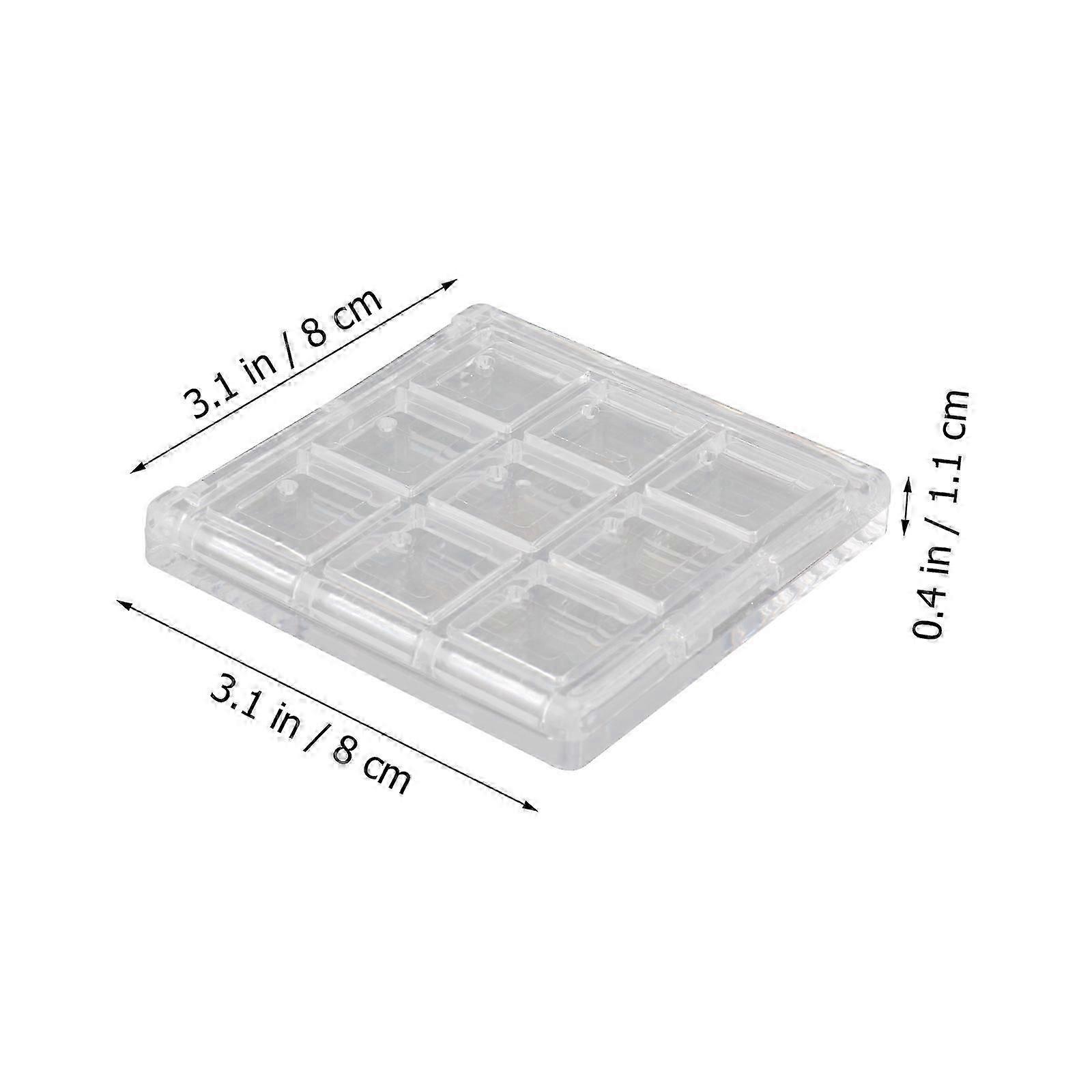 Transparent Eyeshadow Sub Package Box for Storage 4Pcs Makeup Organizer Container