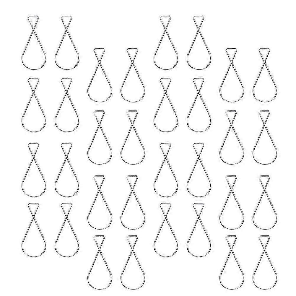 Automatic Ceiling Hooks compatible with Hanging Use 40Pcs Silver Ceiling Clips Hangers