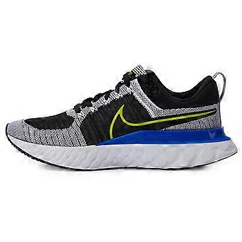 Nike React Infinity Run Flyknit 2 Black White Racer Blue Cyber CT2357-100