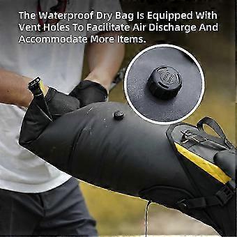 Rhinowalk Bike Saddle Bag Stable Not Shaking 14L Big Capacity Removable Dry Bag Waterproof for Road-SHZNV