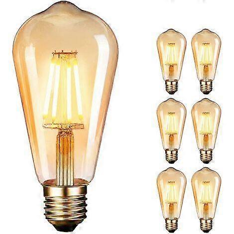 Amber Clear Squirrel Cage LED Bulbs