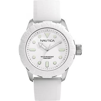 Nautica nsr 100 Quartz Analog Man Watch with A09603G Rubber Bracelet