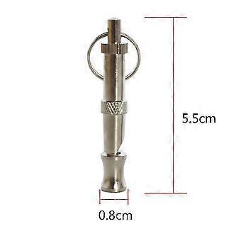 Ultrasonic Dog Training Whistle, Stainless Steel Adjustable Pitch Whistle for Dog and Pigeon Training, 5.2cm, 1 Piece