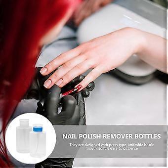 Nail Polish Remover Bottles for Home Use 2Pcs Empty Liquid Storage Bottles Assorted Color