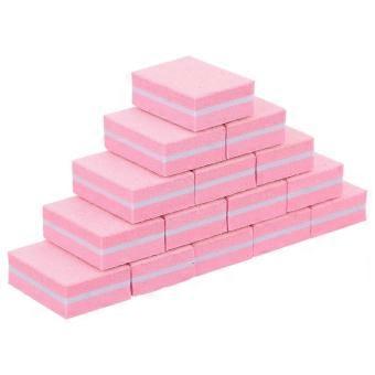 Pink Sponge Nail Files compatible with Nail Polishing Manicure Repairing 50Pcs