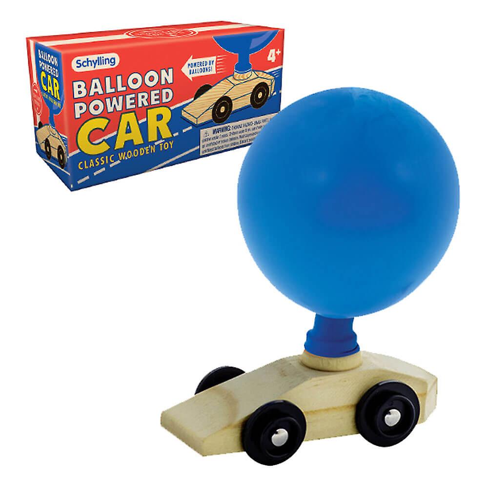 Schylling Unique Enjoyably Fun Balloon Powered High Quality Wooden Car