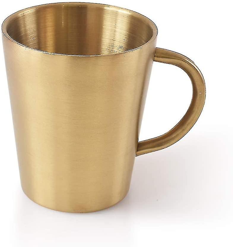 Stainless Steel Glass, 10oz/300ml Metal Mug, Double Drinking Cup For Bbq/home/office/party/drive