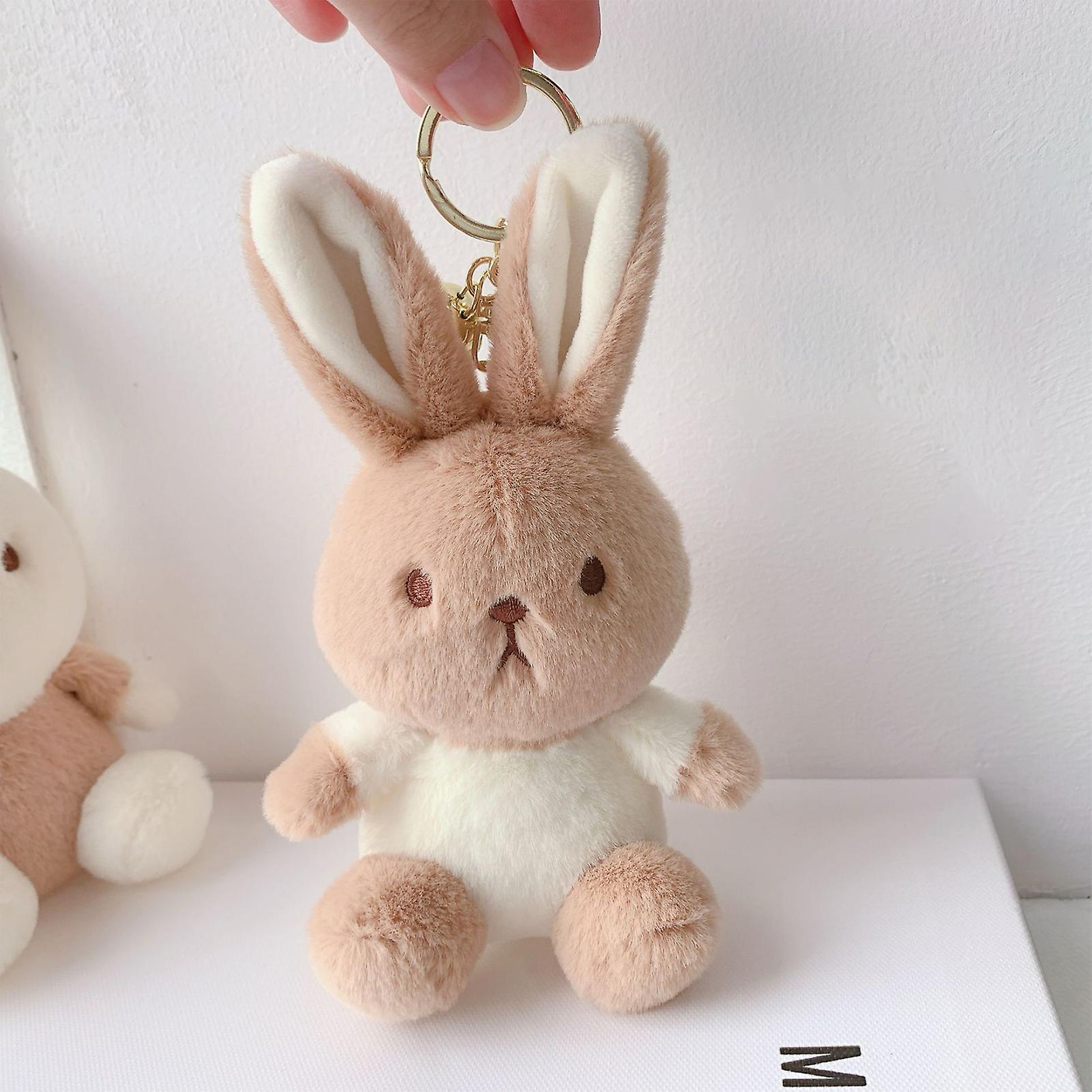 Rabbit Plush Dolls Keychain Resistant To Pulling Squeezing Plush Toy For Toddlers Children