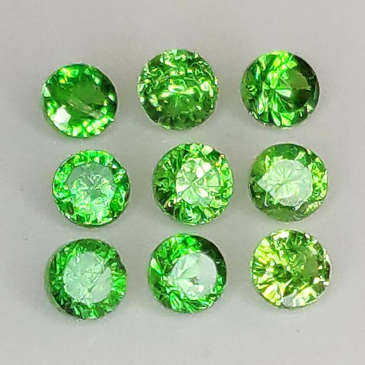 Tsavorite Round Size 1.0-2.50 Mm awo16