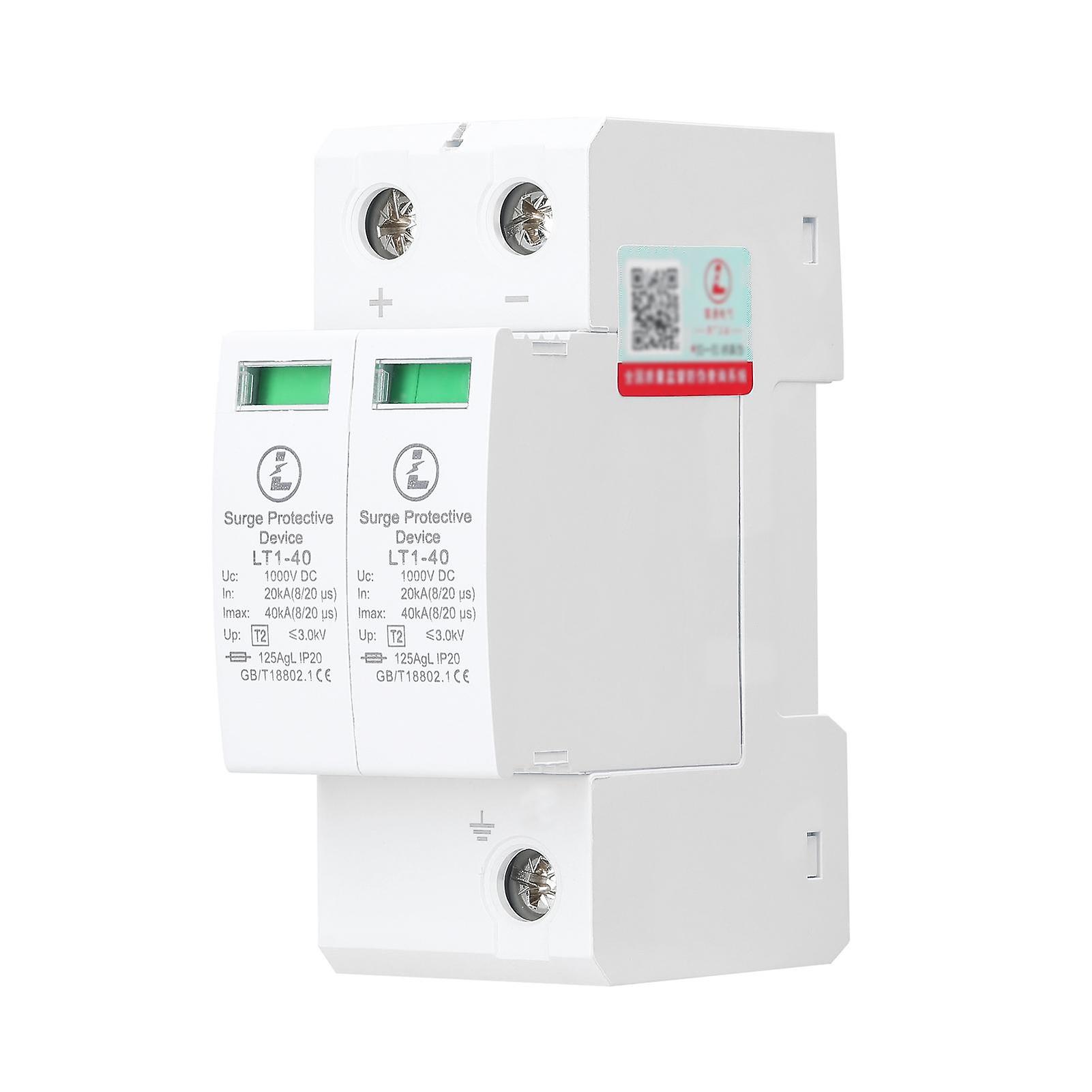Plug-in τύπος φωτοβολταϊκή δύναμη προστατευτική συσκευή 2P-40KA-DC1000V προστατευτικών κύματος προστατευτικών κυμάτων