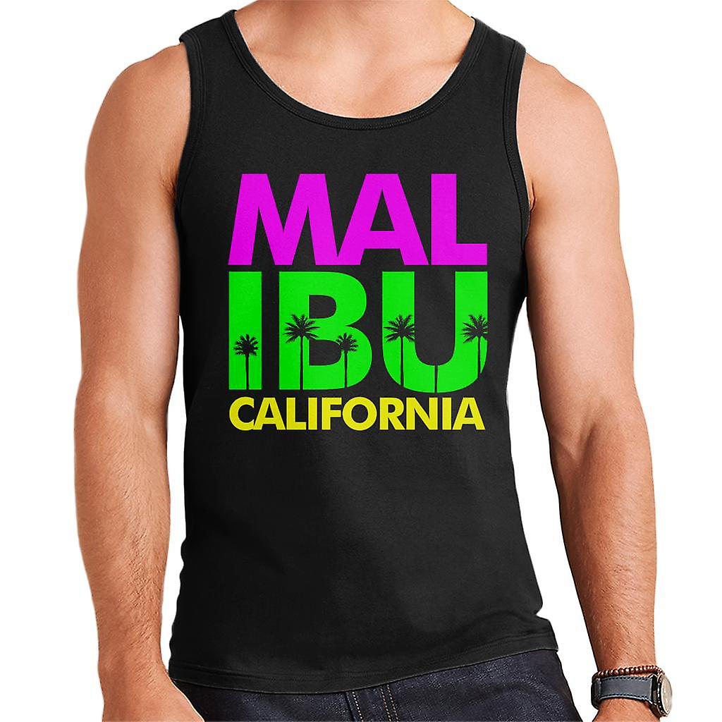 Malibu Retro Farbe Text Herren Weste