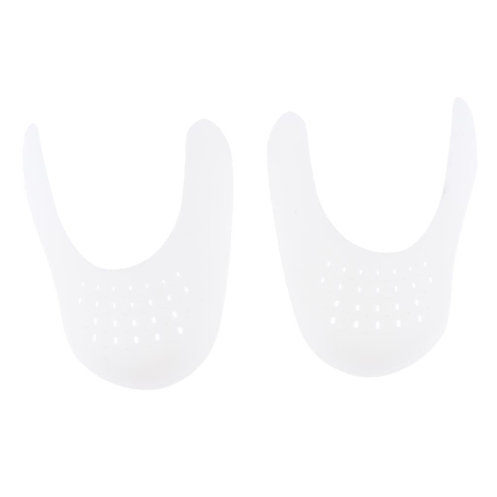 Sneaker Schuhe Shield Protector Toe Box Decreaser Insert Anti S Weiß