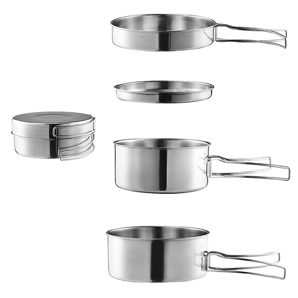 Utomhus rostfritt stål Camping Cookware Set