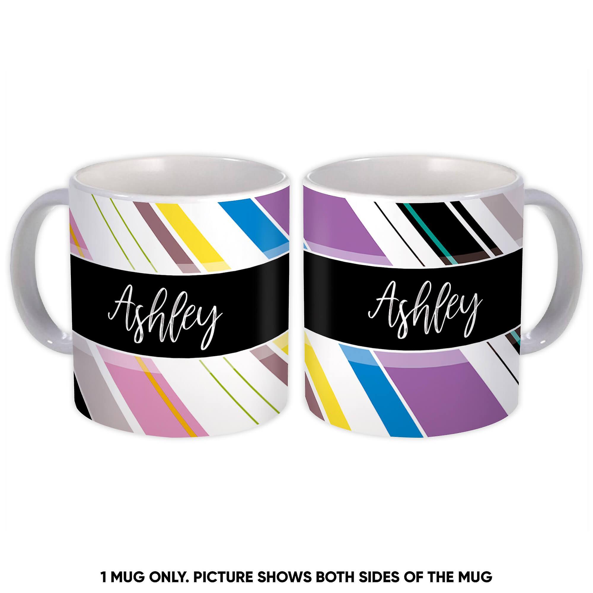Gift Mug: Diagonal Stripes Seamless