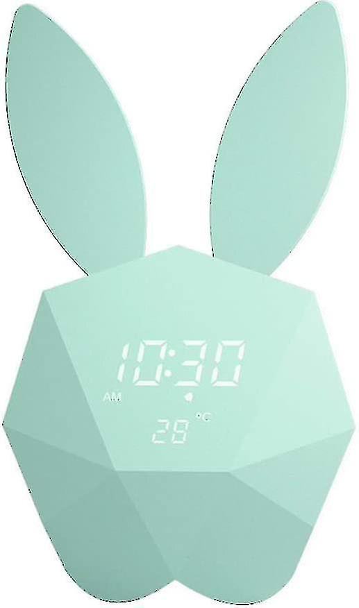 Kinderwecker, Netter Hasenwecker, Digitale Weckuhr mit Nachtlicht, Schlummern, Magnet Insta