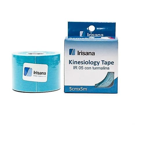 Kinesiology tape with tourmaline 5cmx5m blue 1 unit (Blue)
