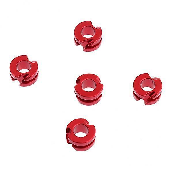 7x5 Stück Bogenschießen Aluminium Peep Sight für Compoundbogen Jagd 3/16inch Rot