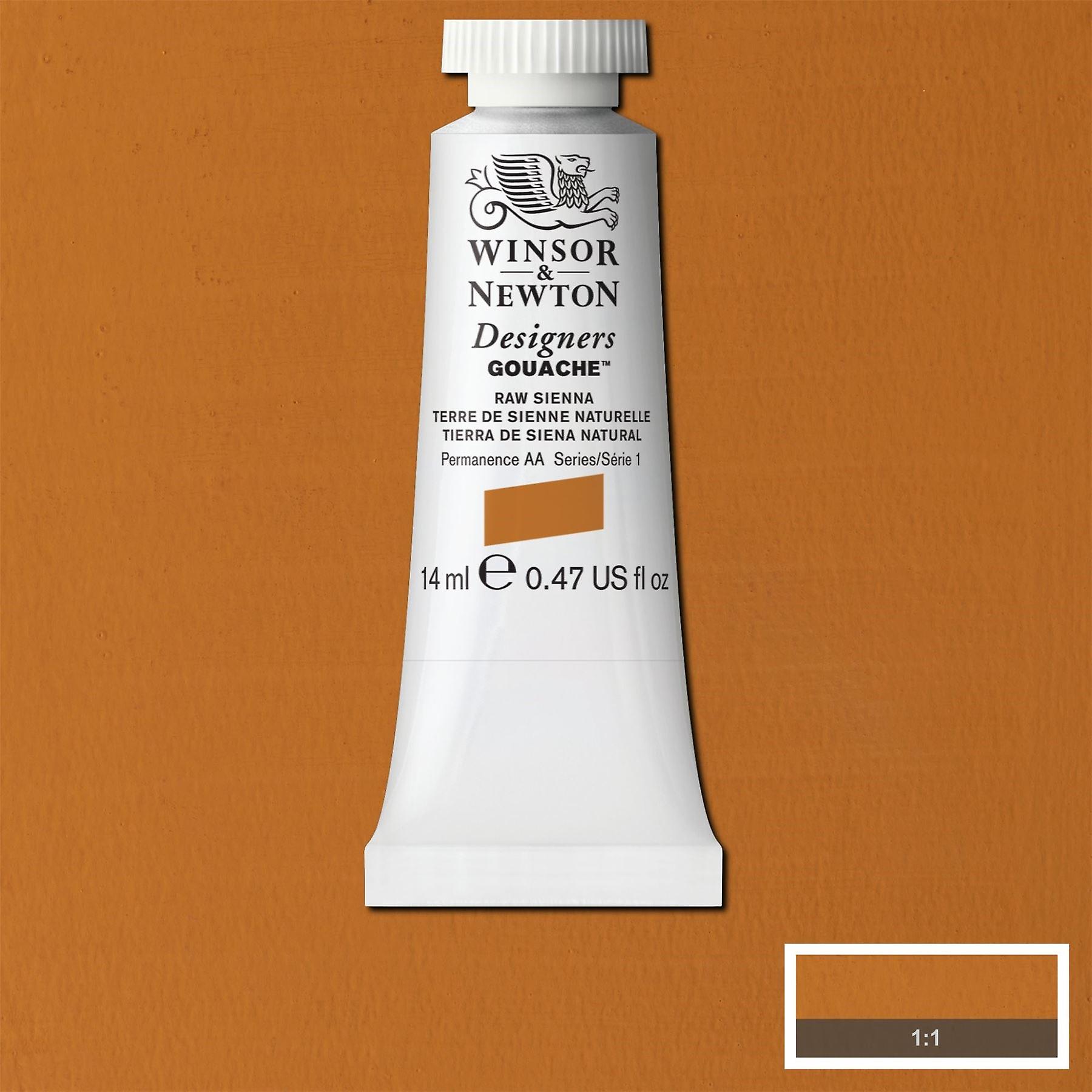 Winsor and Newton Designers Gouache Tube - Raw Sienna - 14ml