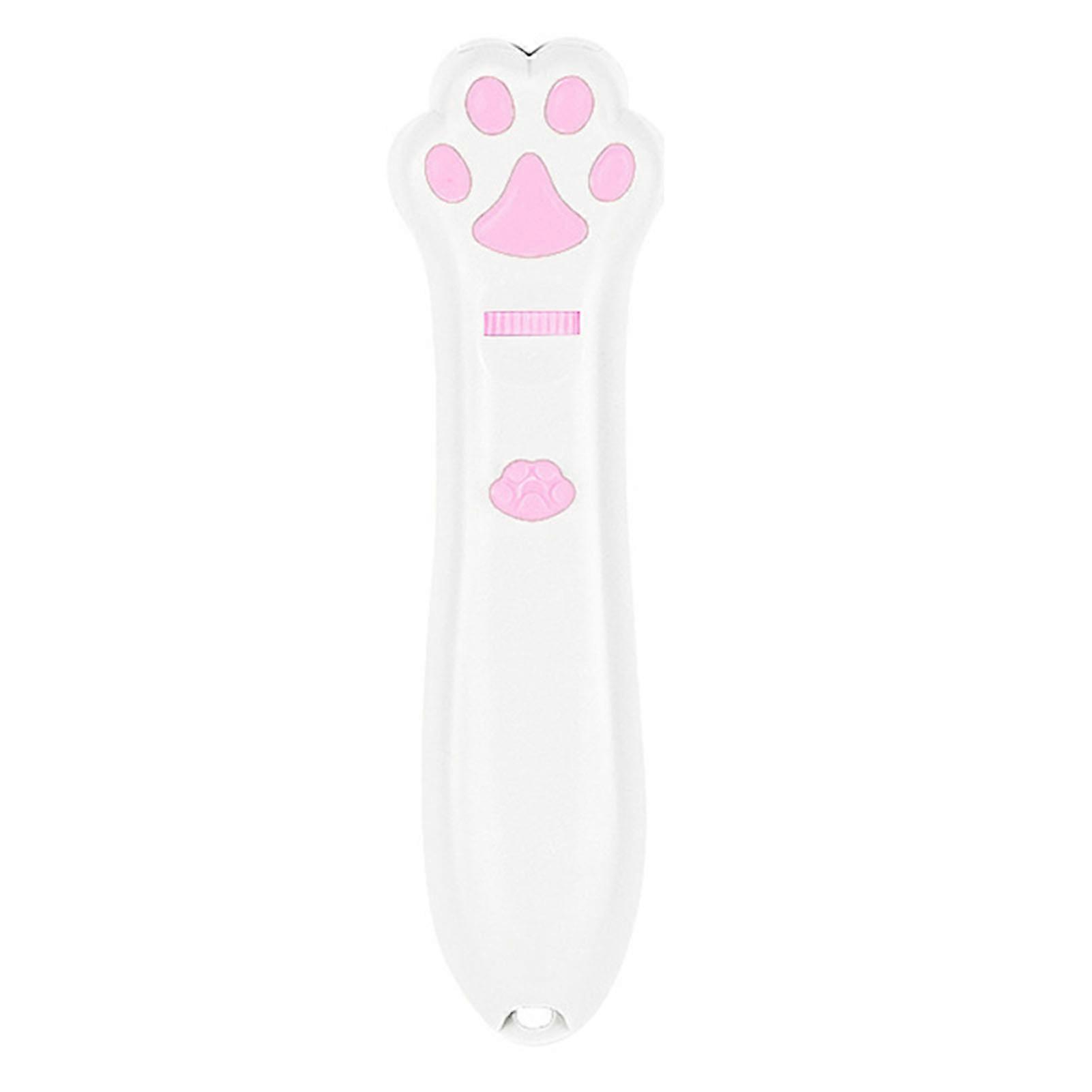 LED Red Lights Laser Cat Teaser Stick Cat Paw Shape Cat Projection Stick Pets Entertainment Toy White 