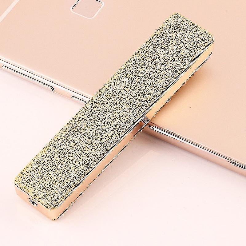Electric Lighter Usb Rechargeable Flameless Windproof Slim Design With Usb Cable Tw