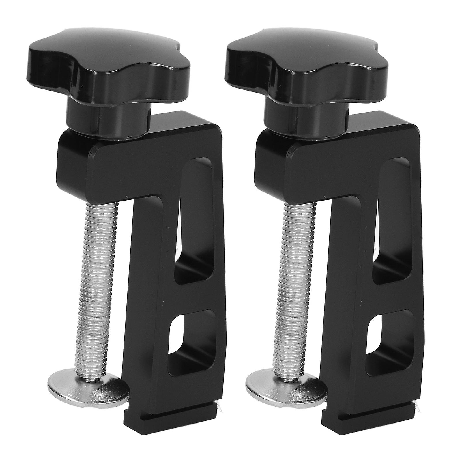 2 PCS Woodworking Fence Clamp for 45 Type T Slot 75 Type T Track Aluminum Alloy Fixing Clip Quick Release Table Saws Router Fences Secure Lock