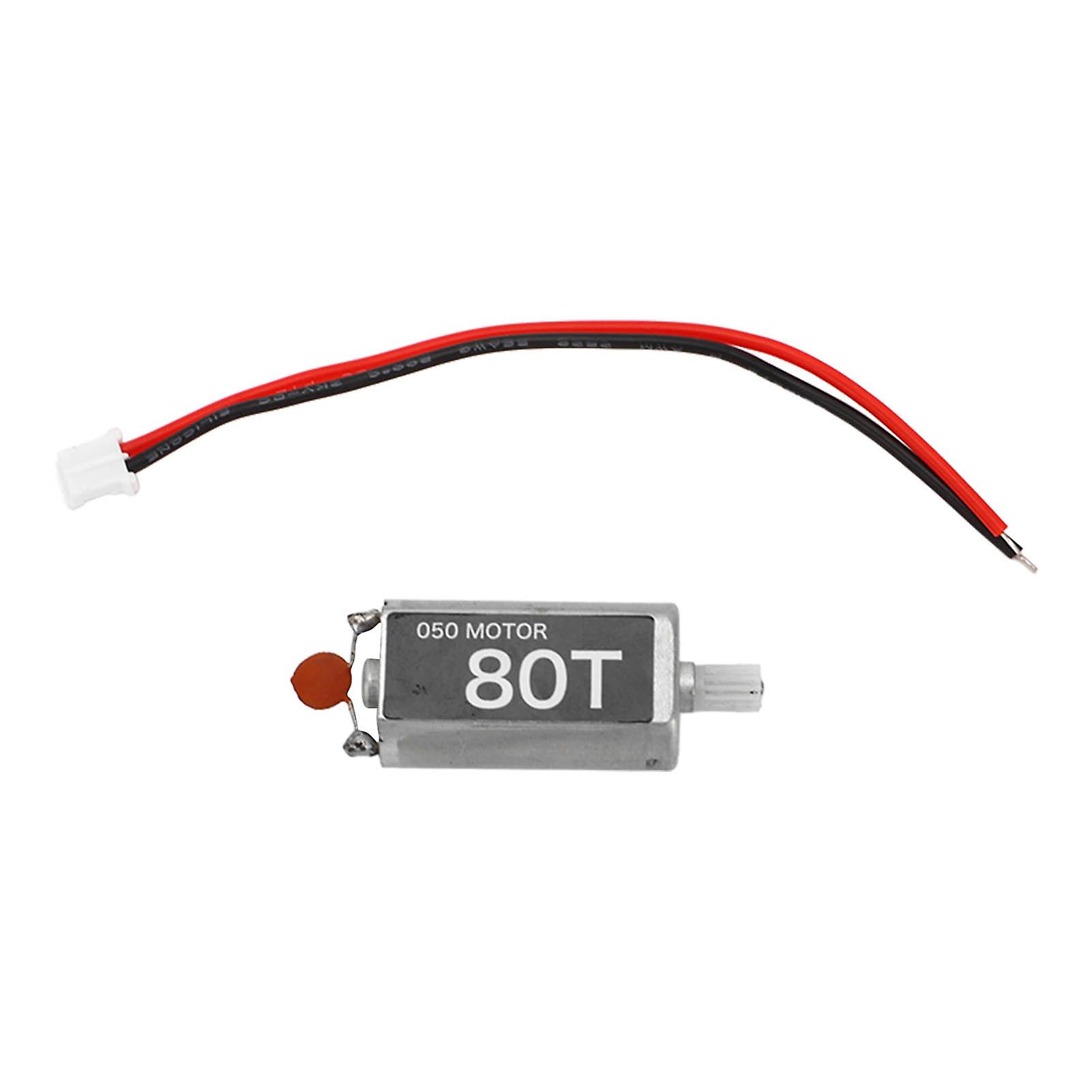 80T RC Motor Low Noise Brushed Motor Replacement for AXIAL SCX24 1/24 RGT RC Crawler Car