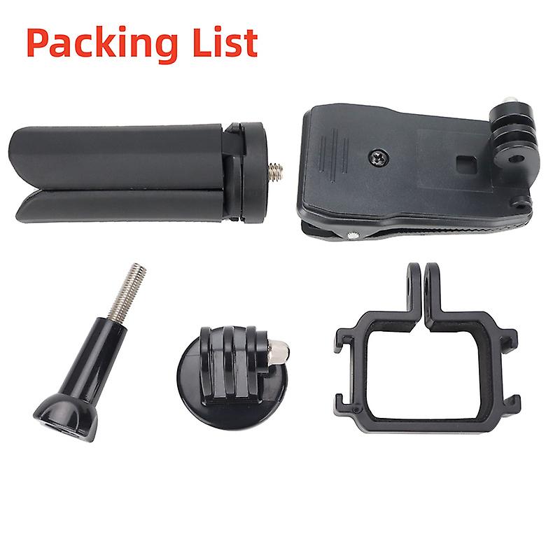 For DJI OSMO Pocket3 Camera Adapter Mini Bracket Extension Bezel w/Backpack Clip