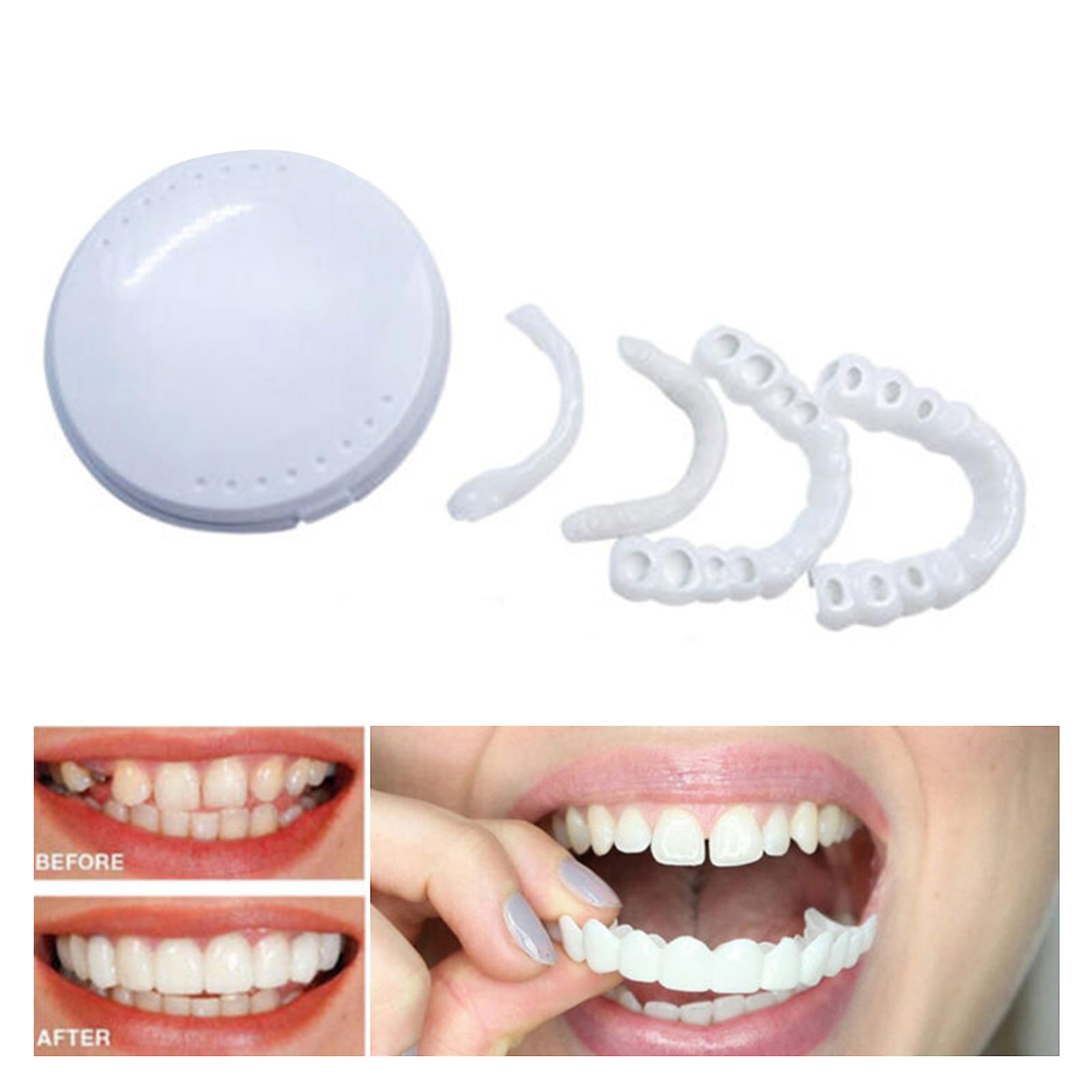 Smile Snap on False Teeth Set for Eat &; Drink Οδοντοστοιχίες Όψεις Οδοντιατρική Κάλυψη Δοντιών