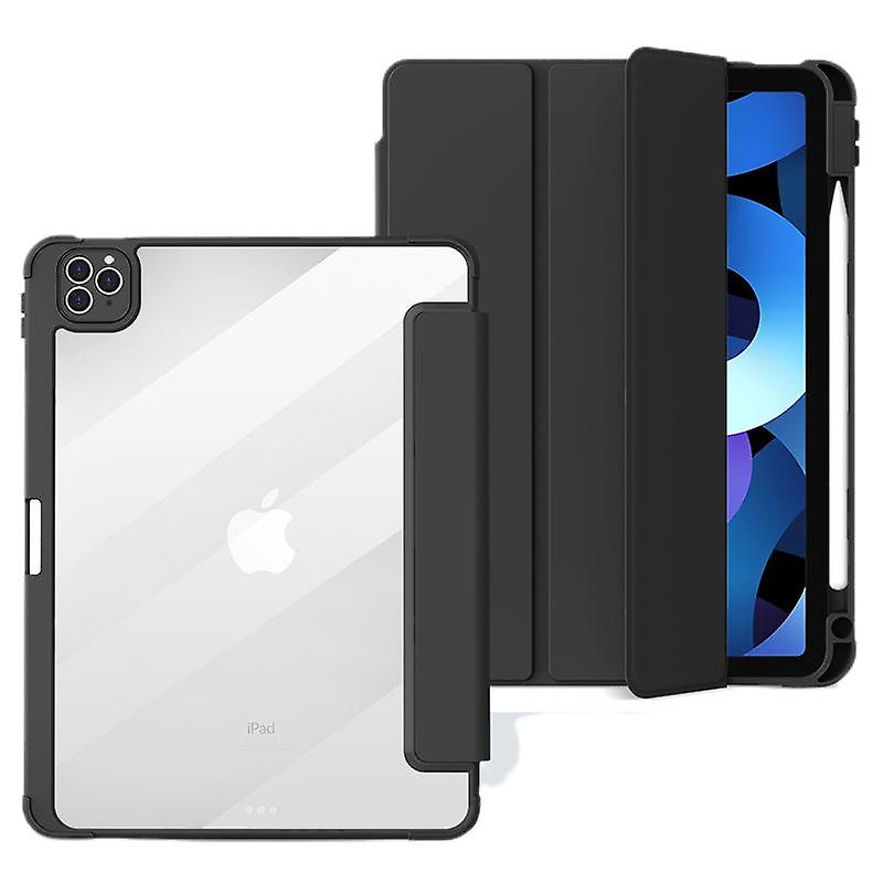 Case Compatible with IPad Mini6(8.3Inch, Soft TPU Cover Trifold Stand with Pencil Holder, Auto Wake/Sleep, Black