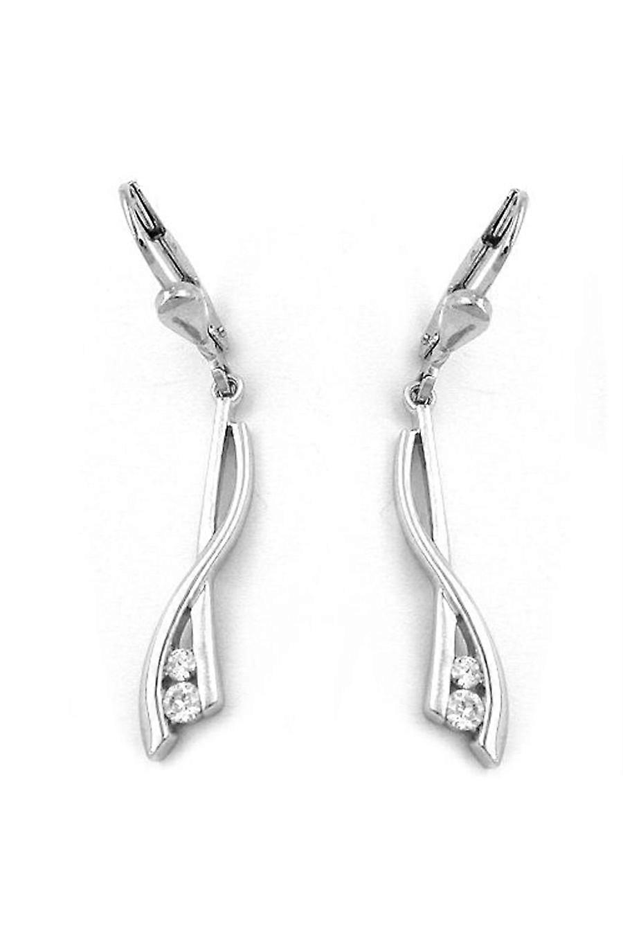 Leverback Earrings Zirconia Silver 925 - Gl93095