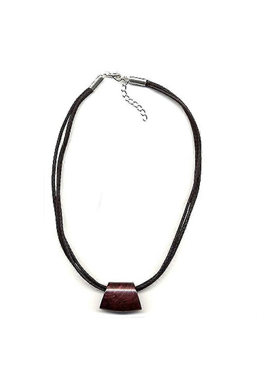 Necklace Purple/black Marbled - Gl03737