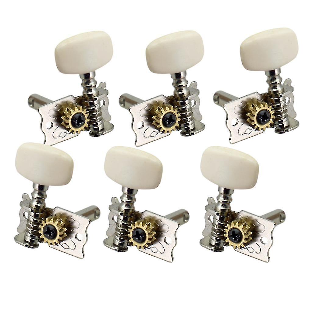 6X Open Gear Guitar String Tuning Pegs Keys For Acoustic Classical Guitars