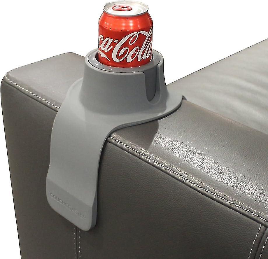 The Ultimate Cup Holder for Your Sofa, Steel Gray